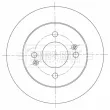 Jeu de 2 disques de frein arrière BORG & BECK BBD5443 - Visuel 3
