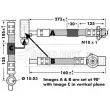 Flexible de frein BORG & BECK BBH7149 - Visuel 2