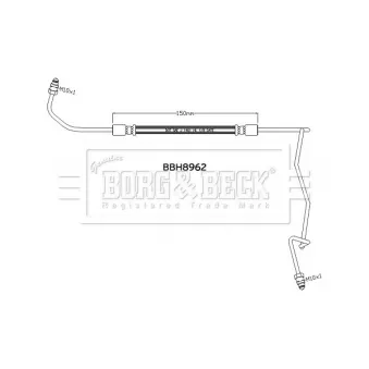 Flexible de frein BORG & BECK BBH8962