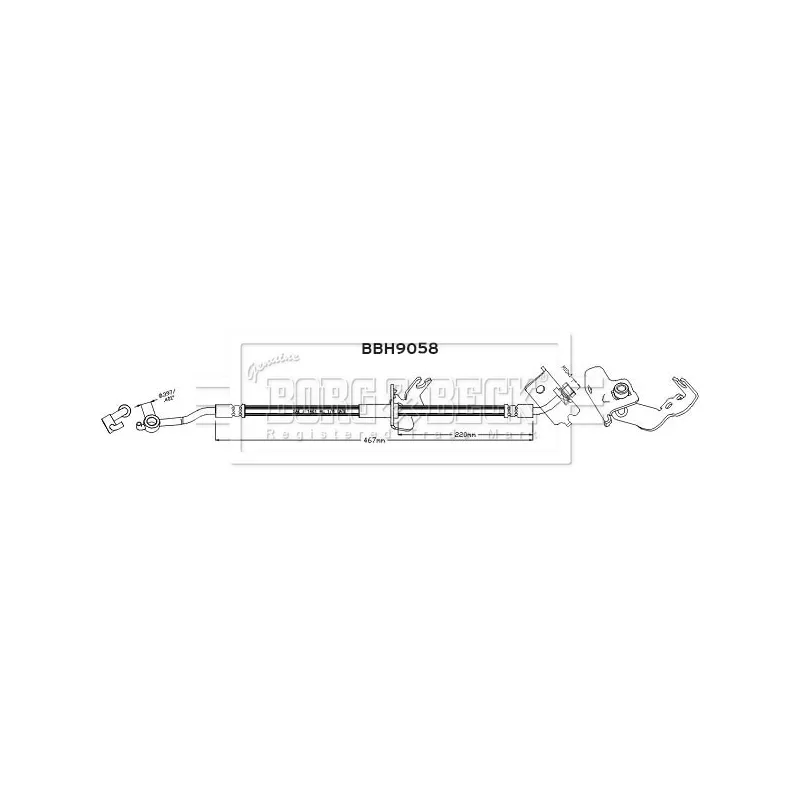 Flexible de frein BORG & BECK BBH9058