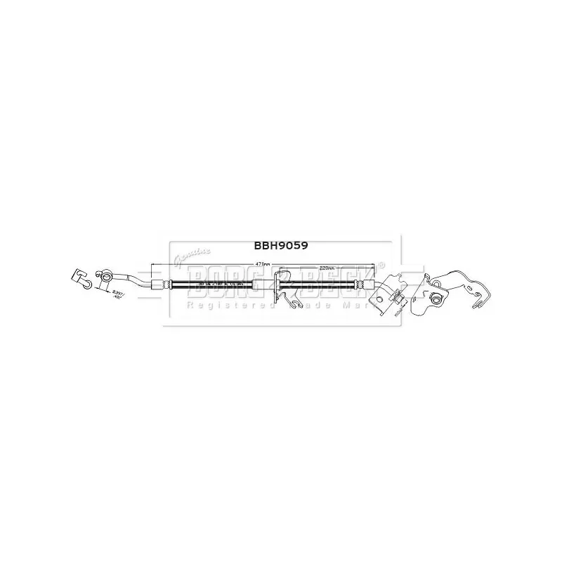 Flexible de frein BORG & BECK BBH9059