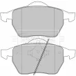 Jeu de 4 plaquettes de frein avant BORG & BECK BBP1645 - Visuel 2