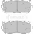 Jeu de 4 plaquettes de frein arrière BORG & BECK BBP1793 - Visuel 2