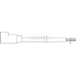 Contact d'avertissement, usure des plaquettes de frein BORG & BECK BWL3008 - Visuel 2