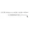 Contact d'avertissement, usure des plaquettes de frein BORG & BECK BWL3157 - Visuel 2