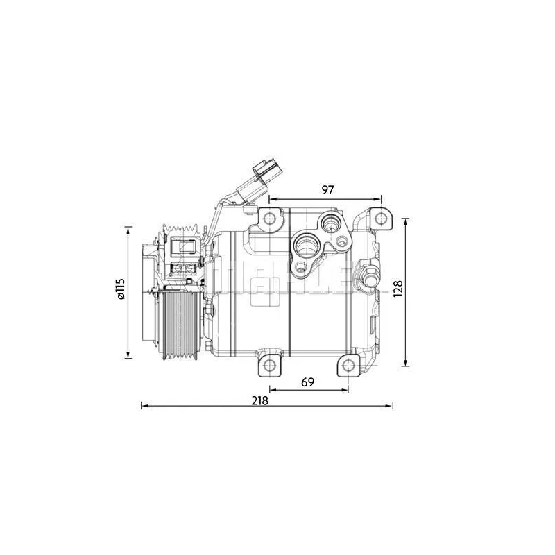 Compresseur, climatisation BV PSH 090.155.088.310