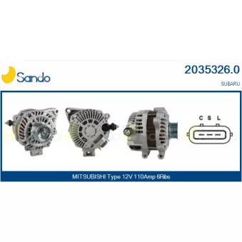 Alternateur SANDO 2035326.0
