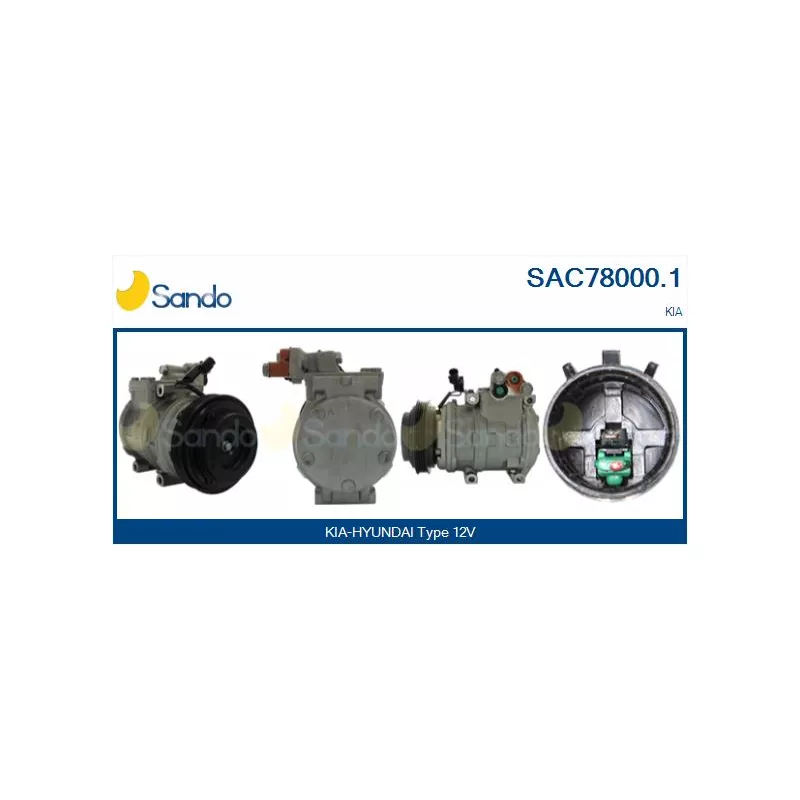 Compresseur, climatisation SANDO SAC78000.1