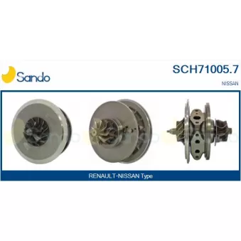 Groupe carter, turbocompresseur SANDO SCH71005.7