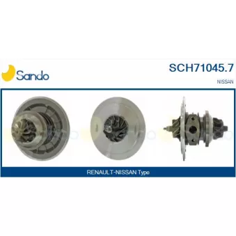 Groupe carter, turbocompresseur SANDO SCH71045.7