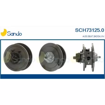 Groupe carter, turbocompresseur SANDO SCH73125.0