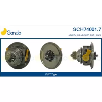 Groupe carter, turbocompresseur SANDO SCH74001.7