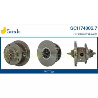 Groupe carter, turbocompresseur SANDO SCH74006.7