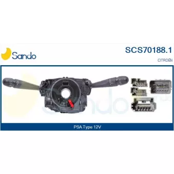 Commutateur de colonne de direction SANDO SCS70188.1