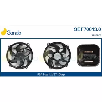 Moteur électrique, ventilateur pour radiateurs SANDO SEF70013.0