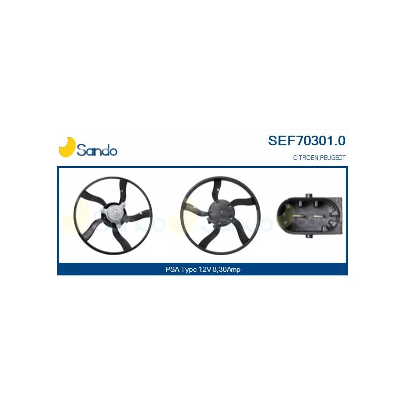 Ventilateur, refroidissement du moteur SANDO SEF70301.0