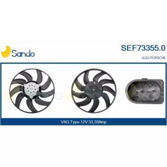 Ventilateur, refroidissement du moteur SANDO SEF73355.0