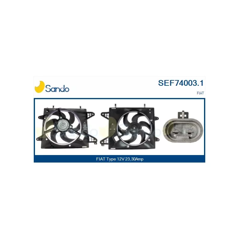 Moteur électrique, ventilateur pour radiateurs SANDO SEF74003.1