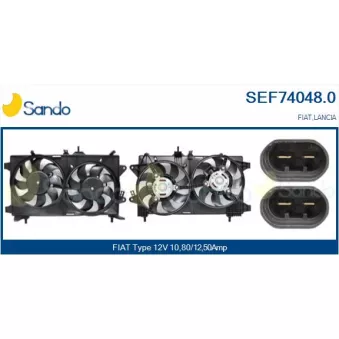 Moteur électrique, ventilateur pour radiateurs SANDO SEF74048.0