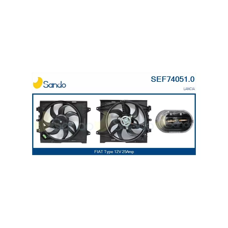 Moteur électrique, ventilateur pour radiateurs SANDO SEF74051.0