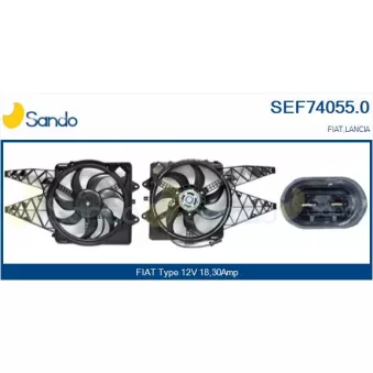 Moteur électrique, ventilateur pour radiateurs SANDO SEF74055.0