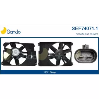 Moteur électrique, ventilateur pour radiateurs SANDO SEF74071.1