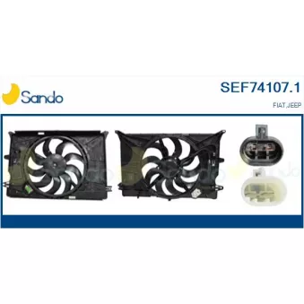 Moteur électrique, ventilateur pour radiateurs SANDO SEF74107.1