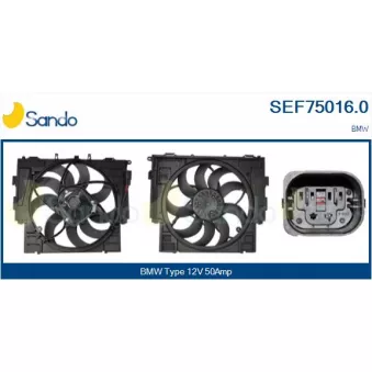 Moteur électrique, ventilateur pour radiateurs SANDO SEF75016.0