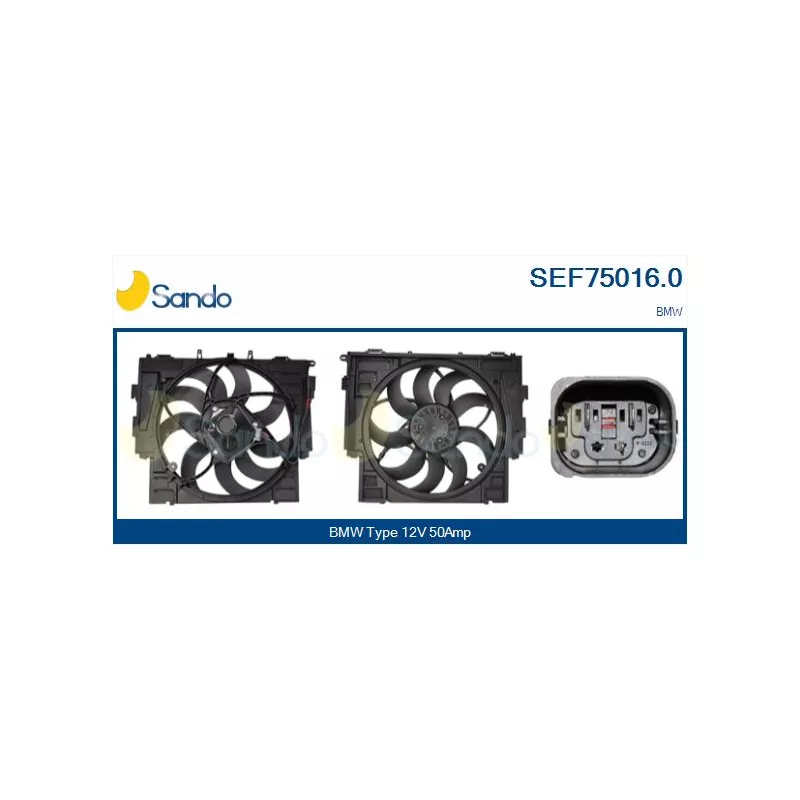 Moteur électrique, ventilateur pour radiateurs SANDO SEF75016.0