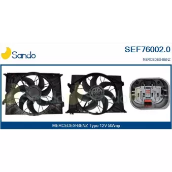 Moteur électrique, ventilateur pour radiateurs SANDO SEF76002.0