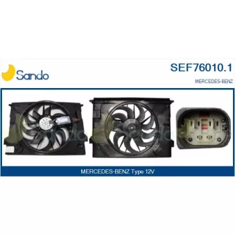 Moteur électrique, ventilateur pour radiateurs SANDO SEF76010.1