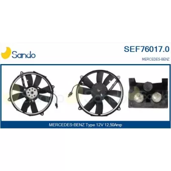 Moteur électrique, ventilateur pour radiateurs SANDO SEF76017.0