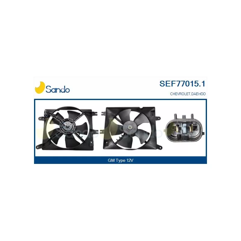 Moteur électrique, ventilateur pour radiateurs SANDO SEF77015.1