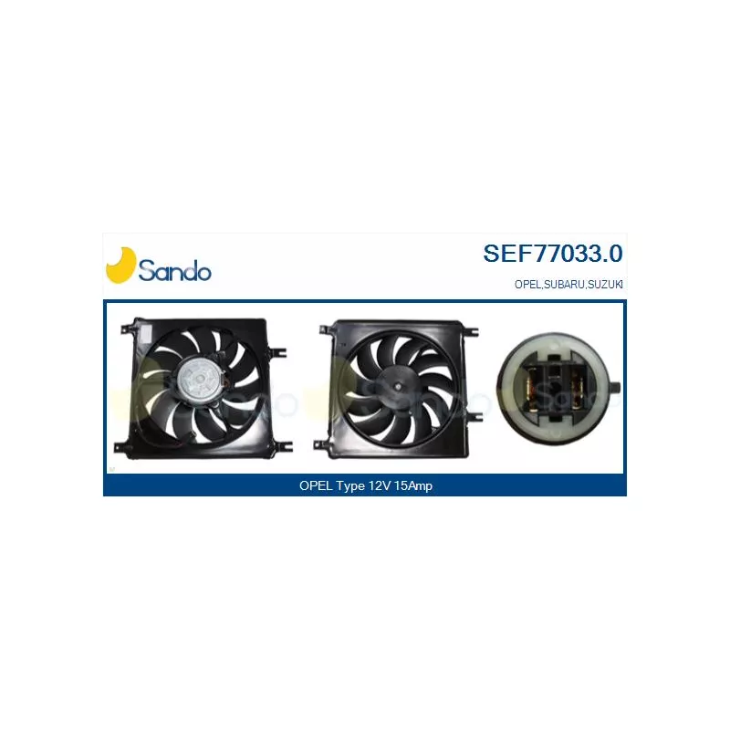 Moteur électrique, ventilateur pour radiateurs SANDO SEF77033.0