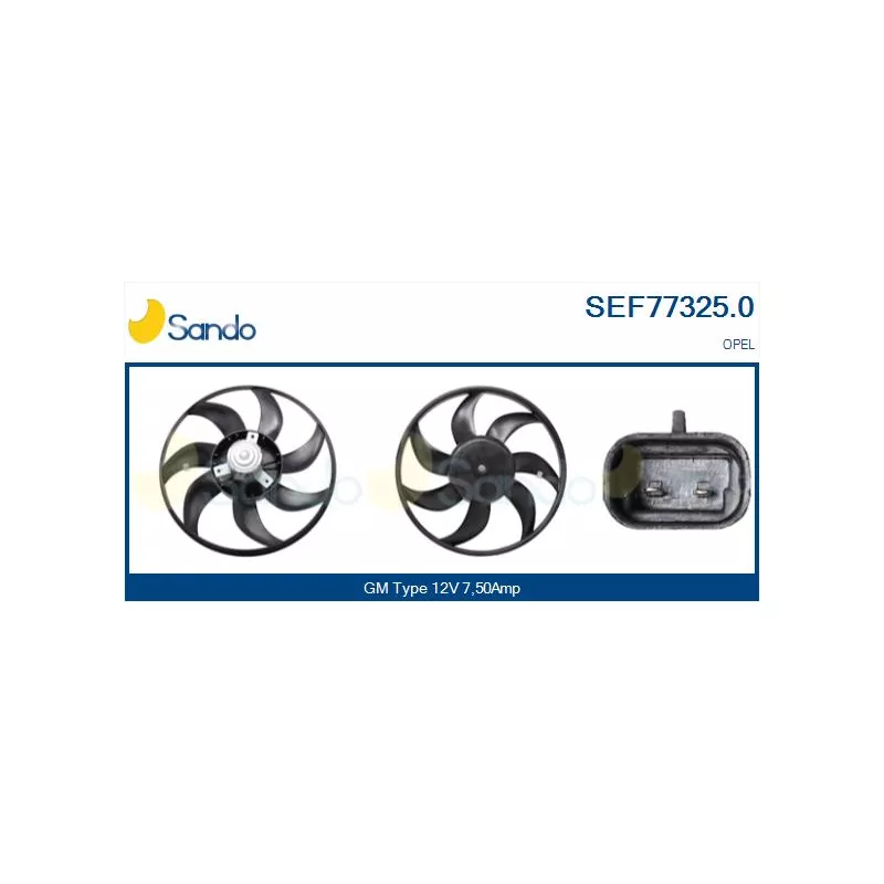 Ventilateur, refroidissement du moteur SANDO SEF77325.0