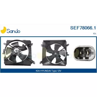 Moteur électrique, ventilateur pour radiateurs SANDO SEF78066.1