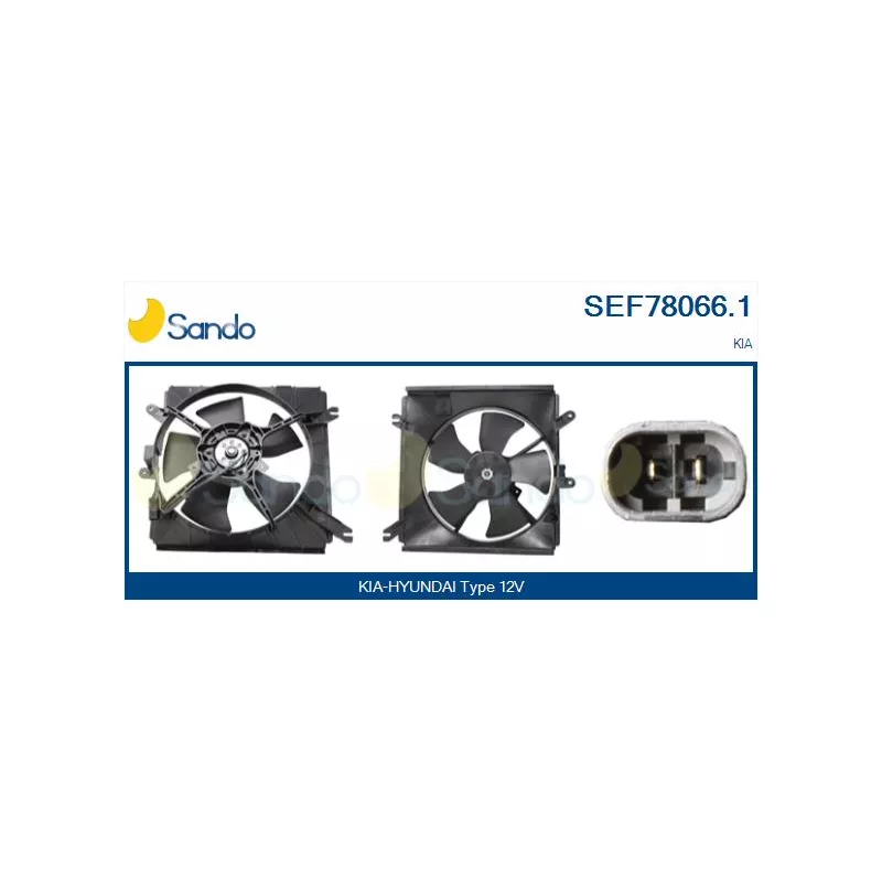 Moteur électrique, ventilateur pour radiateurs SANDO SEF78066.1