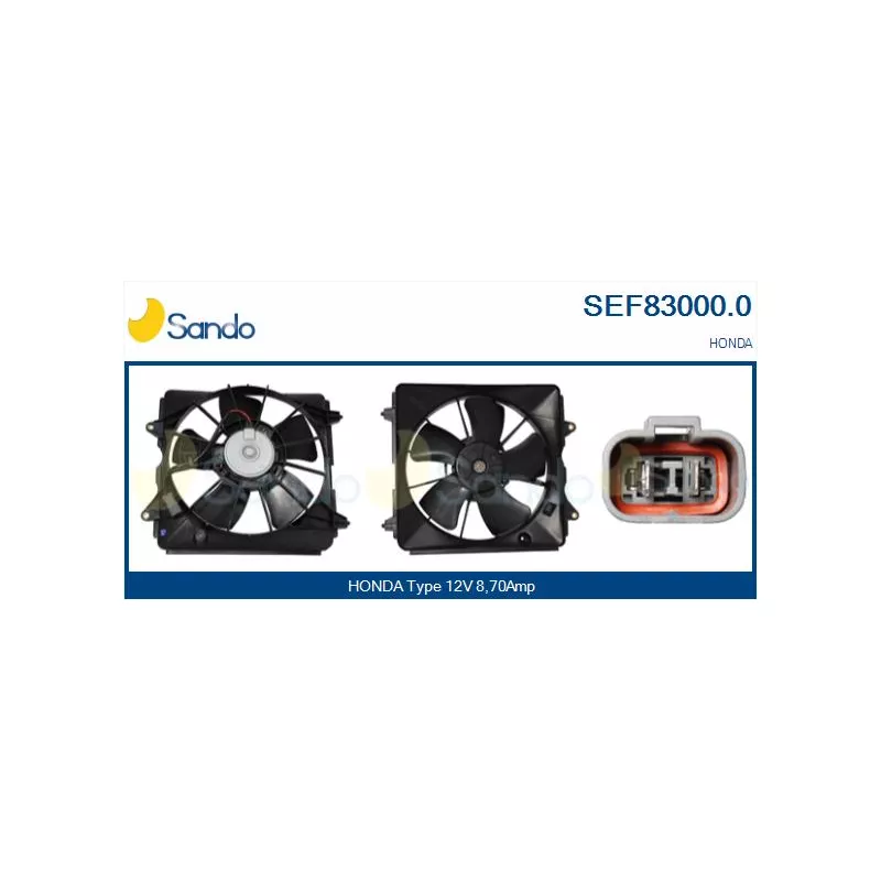 Moteur électrique, ventilateur pour radiateurs SANDO SEF83000.0