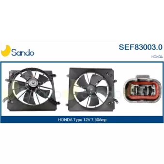 Moteur électrique, ventilateur pour radiateurs SANDO SEF83003.0