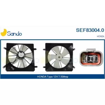 Moteur électrique, ventilateur pour radiateurs SANDO SEF83004.0