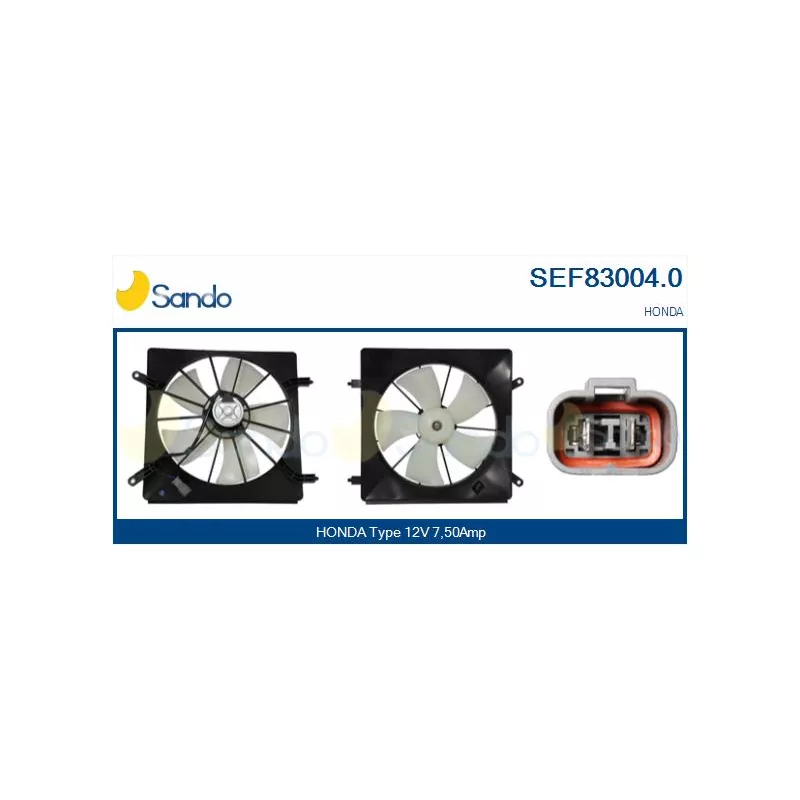 Moteur électrique, ventilateur pour radiateurs SANDO SEF83004.0