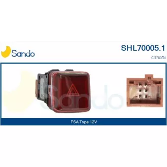 Interrupteur de signal de détresse SANDO SHL70005.1