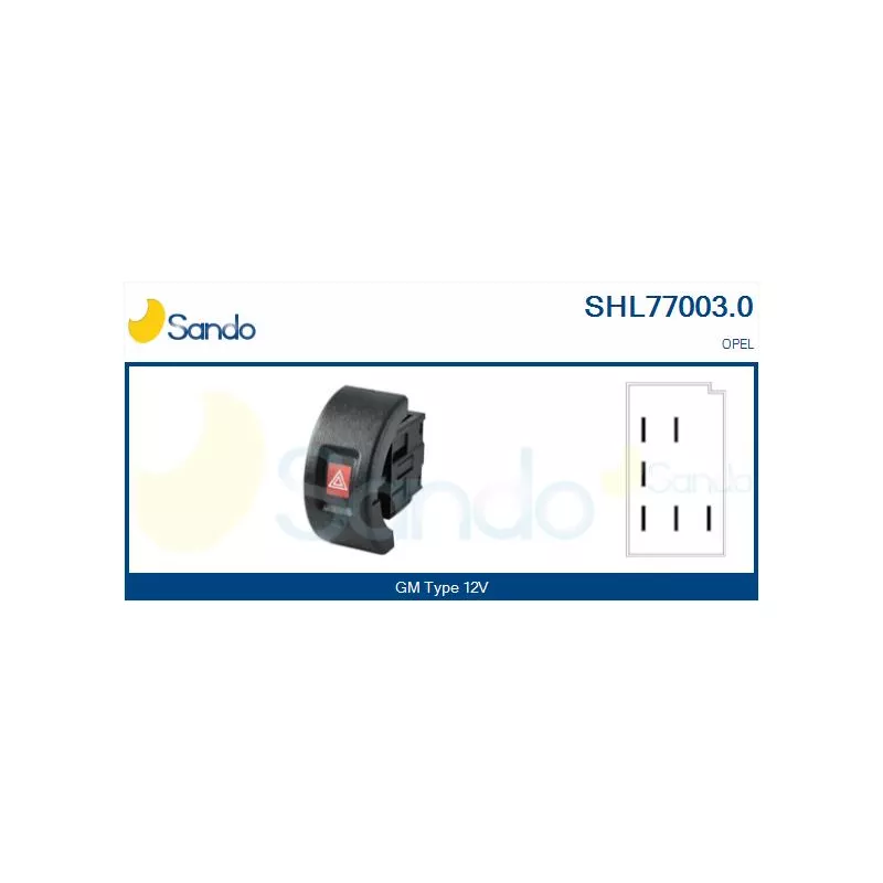 Interrupteur de signal de détresse SANDO SHL77003.0