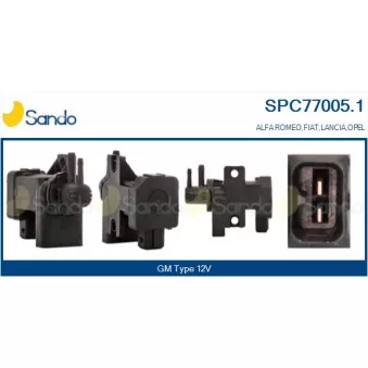 Transmetteur de pression, controle des gaz d'échappement SANDO SPC77005.1