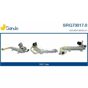 Radiateur, réaspiration des gaz d'échappement SANDO SRG73017.0