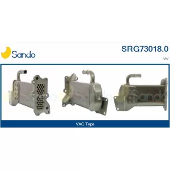 Radiateur, réaspiration des gaz d'échappement SANDO SRG73018.0