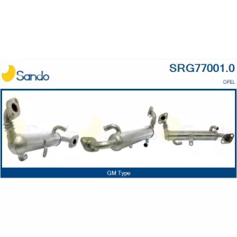 Radiateur, réaspiration des gaz d'échappement SANDO SRG77001.0