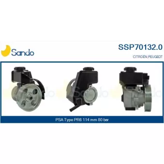 Pompe hydraulique, direction SANDO SSP70132.0