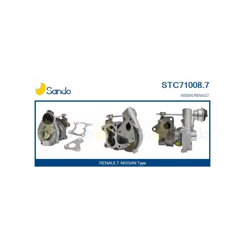 Turbocompresseur, suralimentation SANDO STC71008.7