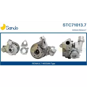 Turbocompresseur, suralimentation SANDO STC71013.7